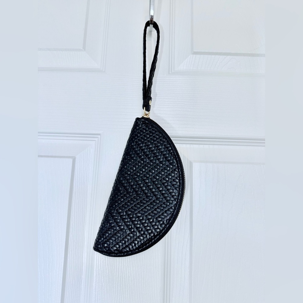 4/$20 Ardene Black Woven Clutch Wristlet